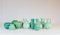 Art Deco Green Ceramics by Ewald Dahlskog for Upsala Ekeby, Sweden, Set of 12, Immagine 3