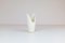 Mid-Century White Pike Mouth Vase by Gunnar Nylund for Rörstrand, Sweden, Imagen 7