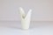 Mid-Century White Pike Mouth Vase by Gunnar Nylund for Rörstrand, Sweden, Imagen 4