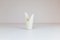 Mid-Century White Pike Mouth Vase by Gunnar Nylund for Rörstrand, Sweden, Imagen 3
