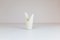 Mid-Century White Pike Mouth Vase by Gunnar Nylund for Rörstrand, Sweden, Immagine 3