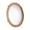 Neoclassical Regency Style Round Gold Hand-Carved Wooden Mirror, 1970s 2