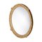 Neoclassical Regency Style Round Gold Hand-Carved Wooden Mirror, 1970s, Image 2