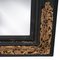 Regency Rectangular Handcrafted Black Gold Foil Wood Mirror, Spain, 1970s 4