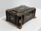 Large Napoleon III Japonaiserie Wooden Box Painted Black, Mid-19th Century, Imagen 2
