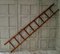Victorian Faux Bamboo Library Ladder 1