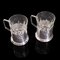 Vintage Russian Silver Sputnik Podstakannik Cups, 1950s, Set of 2 6