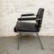 Space Age Black Leather Armchair, 1970s, Immagine 7