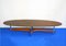 Mid-Century Rosewood and Chromed Oval Coffee Table by Guglielmo Ulrich 1
