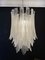 Huge Italian Murano Felci Glass Chandelier, 1980s, Imagen 13