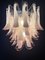 Vintage Italian Pink Murano Glass Chandelier from Mazzega, 1980s, Image 15