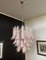 Vintage Italian Pink Murano Glass Chandelier from Mazzega, 1980s, Image 7