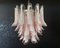 Vintage Italian Pink Murano Glass Chandelier from Mazzega, 1980s, Image 4
