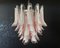 Vintage Italian Pink Murano Glass Chandelier from Mazzega, 1980s, Immagine 4