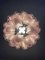 Vintage Italian Pink Murano Glass Chandelier from Mazzega, 1980s, Image 13