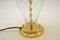 Vintage Brass & Glass Table Lamps, Set of 2 5