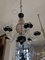 Lámpara de araña de cristal de Murano con filigrana de amatista, Imagen 1