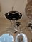 Lámpara de araña de cristal de Murano con filigrana de amatista, Imagen 6