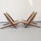 Cord and Wood Chairs in the Style of Poul Kjaerholm and Jørgen Høj, Set of 2, Image 2