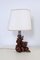 Artisanal Table Lamps with Carved Wooden Elements, 1800s, Set of 2, Immagine 3