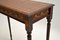 Antique Mahogany Leather Side Table, Image 8