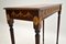 Antique Mahogany Leather Side Table, Image 11