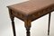 Antique Mahogany Leather Side Table 7