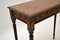 Antique Mahogany Leather Side Table, Image 7