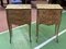 Louis XV Style Nightstands with Inlay & Marble Tops, 1950s, Set of 2 6