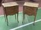 Louis XV Style Nightstands with Inlay & Marble Tops, 1950s, Set of 2, Image 4