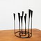 Mid-Century Brutalist String Style Metal Candleholder, Image 11