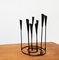 Mid-Century Brutalist String Style Metal Candleholder, Immagine 11
