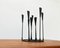 Mid-Century Brutalist String Style Metal Candleholder, Image 1