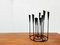Mid-Century Brutalist String Style Metal Candleholder, Imagen 6