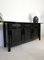 Italian Black Bamboo & Rattan Buffet, 1970s 1