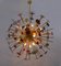 Large Italian Sputnik Chandelier in Agate and Brass 2