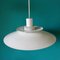 White Metal Pendant Lamp from Jeka Metaltryk, Denmark, 1975, Image 8