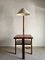 Vintage Marble Floor Lamp With Side Table, 1940s 2