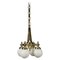 Art Deco Brass Chandelier, 1920s, Image 1