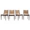 Teak & Leather Dining Chairs from Johannes Andersen, 1960s, Set of 4, Image 1