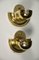 Cubistic Brass Wall Lamps, 1920s, Set of 2, Image 14