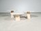 Travertine Coffee Tables, 1970s, Set of 3 2