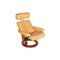 Beige Leather Stressless Orion Armchair, Image 3