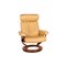 Beige Leather Stressless Orion Armchair 10