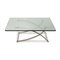 Glass & Silver Coffee Table from Rolf Benz 5
