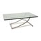 Glass & Silver Coffee Table from Rolf Benz 1