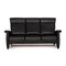 Black Leather Ergoline Sofa Set from Himolla, Set of 3, Image 5