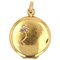 French Diamond 18 Karat Yellow Gold Medallion, 1900s, Imagen 1