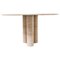 Modern Travertine Dining Table in the Style of Mario Bellini, Italy 1