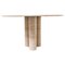 Modern Travertine Dining Table in the Style of Mario Bellini, Italy, Imagen 1